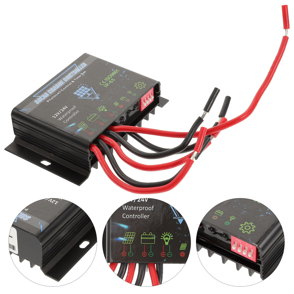 Solar Charge Controller for Outdoor Battery Lights with Remote