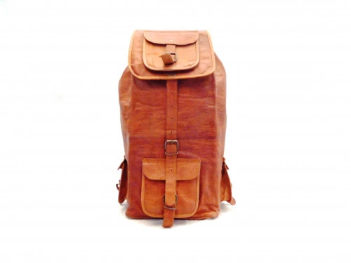 New Large Leather Bag Backpack Men Laptop S Travel Large Vintage Hiking Camping