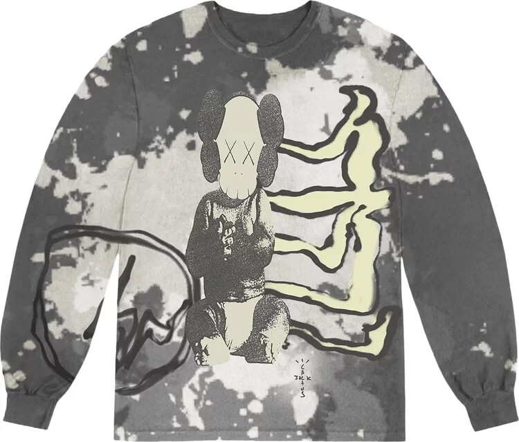 ?Travis Scott Cactus Jack KAWS For Fragment L/S Tee SS21 BRAND 
