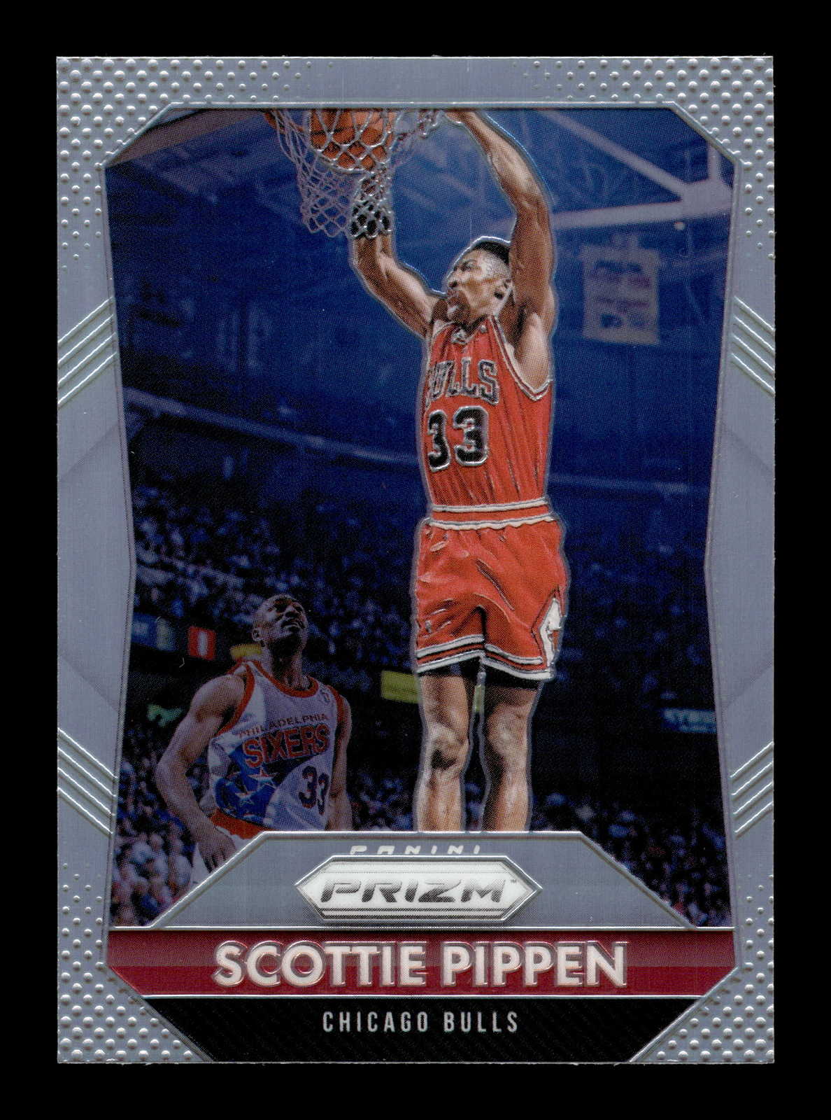 Scottie Pippen 2015-16 Panini Prizm NBA #242 Silver SP Parallel Bulls NBA HOF