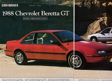 1988 Chevy Beretta Gt Coupe Lengthy Road Test From Usa Car Mag. Us Mail 3.60