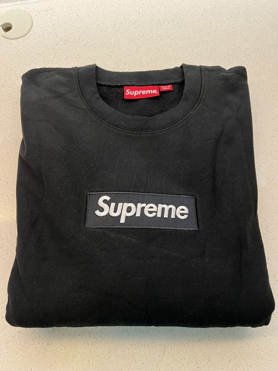 Supreme Box Logo Crewneck Black Lサイズ