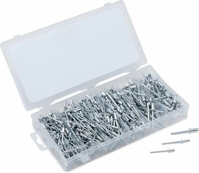 Force pro 500 PCS Aluminum Blind Rivets, 9 Sizes Pop Rivets Assortment ...