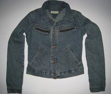 TOMMY HILFIGER STRETCH BLUE JEAN JACKET GIRLS SIZE XS UNIQUE