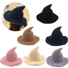 Cosplay Witch Hat Modern Made From High Quality Sheep Wool Halloween Witch Cap
