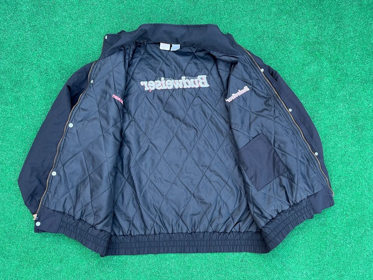 Vintage Budweiser Unitog Work Utility Work Jacket W/ Hood Sz Vintage Budweiser Unitog Work Utility Work Jacket W/ Hood Sz
