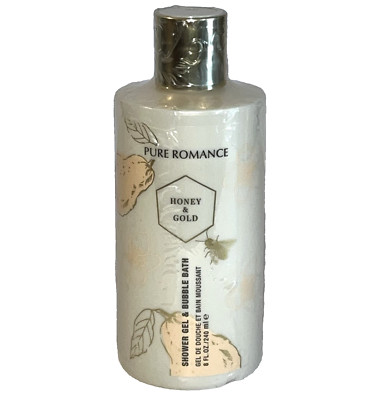 Pure Romance Honey & Gold Shower Gel Bubble Bath Skinny Dip 8 oz Discontinued