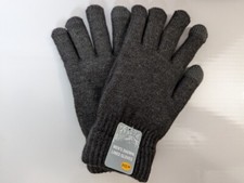 Men's Winter Warm Sherpa Lined Touch Screen Gloves One Size NWT Dark Gray