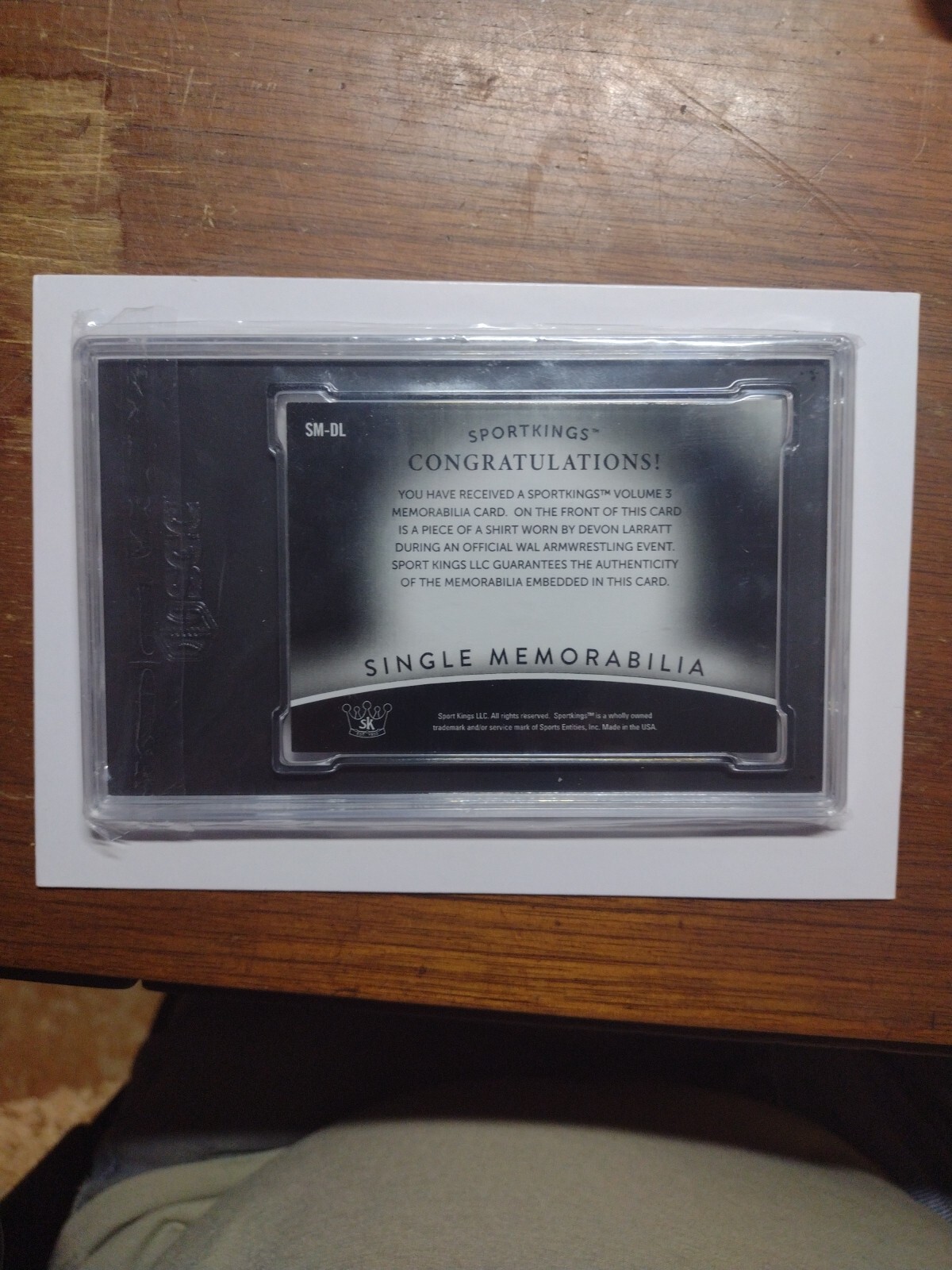 2022 SportKings Devon Larratt Game Used Memorabilia Rookie Card RC SGC 9 Mint eBay