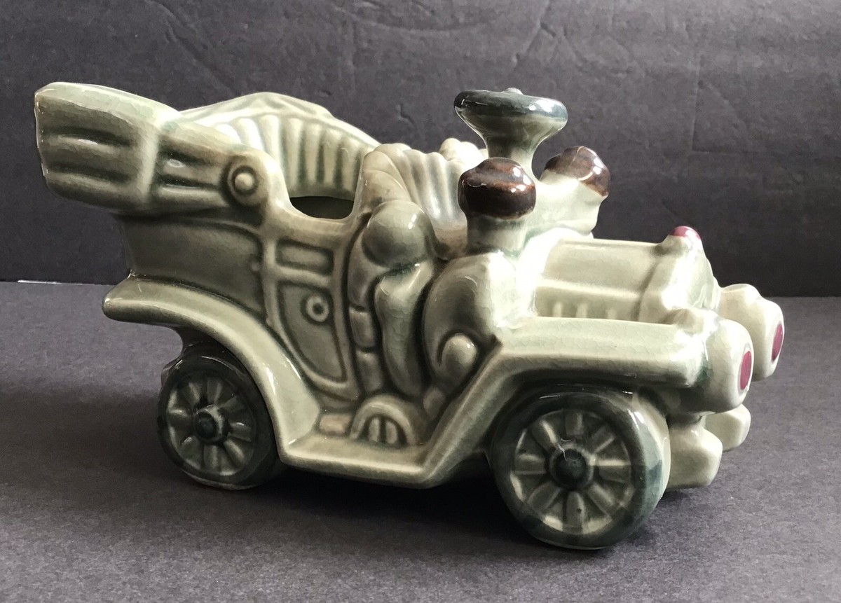 花 t3plant.car Vintage Ceramic Antique Car Planter 6 3/4in. Made In Japan | eBay
