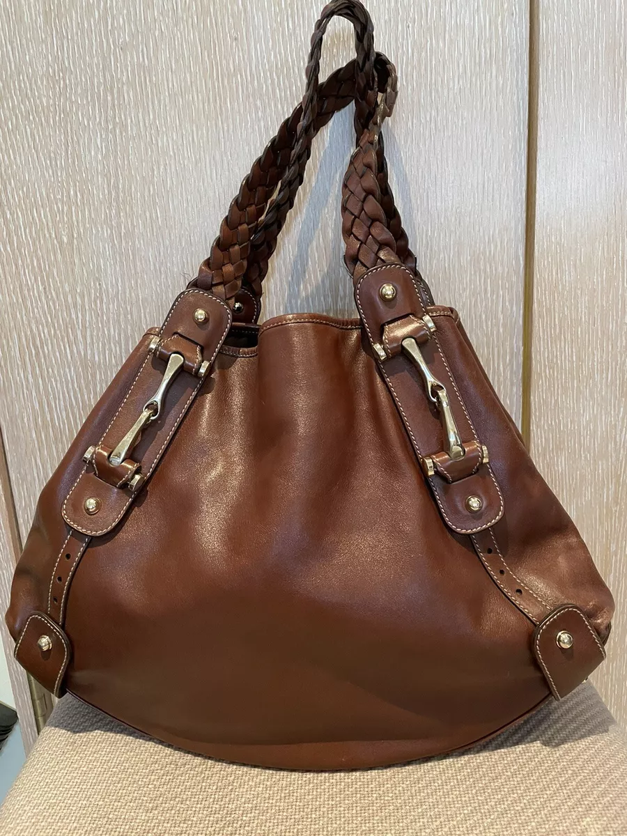 Brown Guccissima Pelham Hobo Large