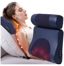 Shiatsu Neck and Back Massager,Electric 4D Massage Pillow with Heat, Pain Relief