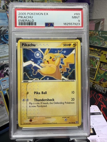 Pikachu graded PSA 9 for sale on eBay