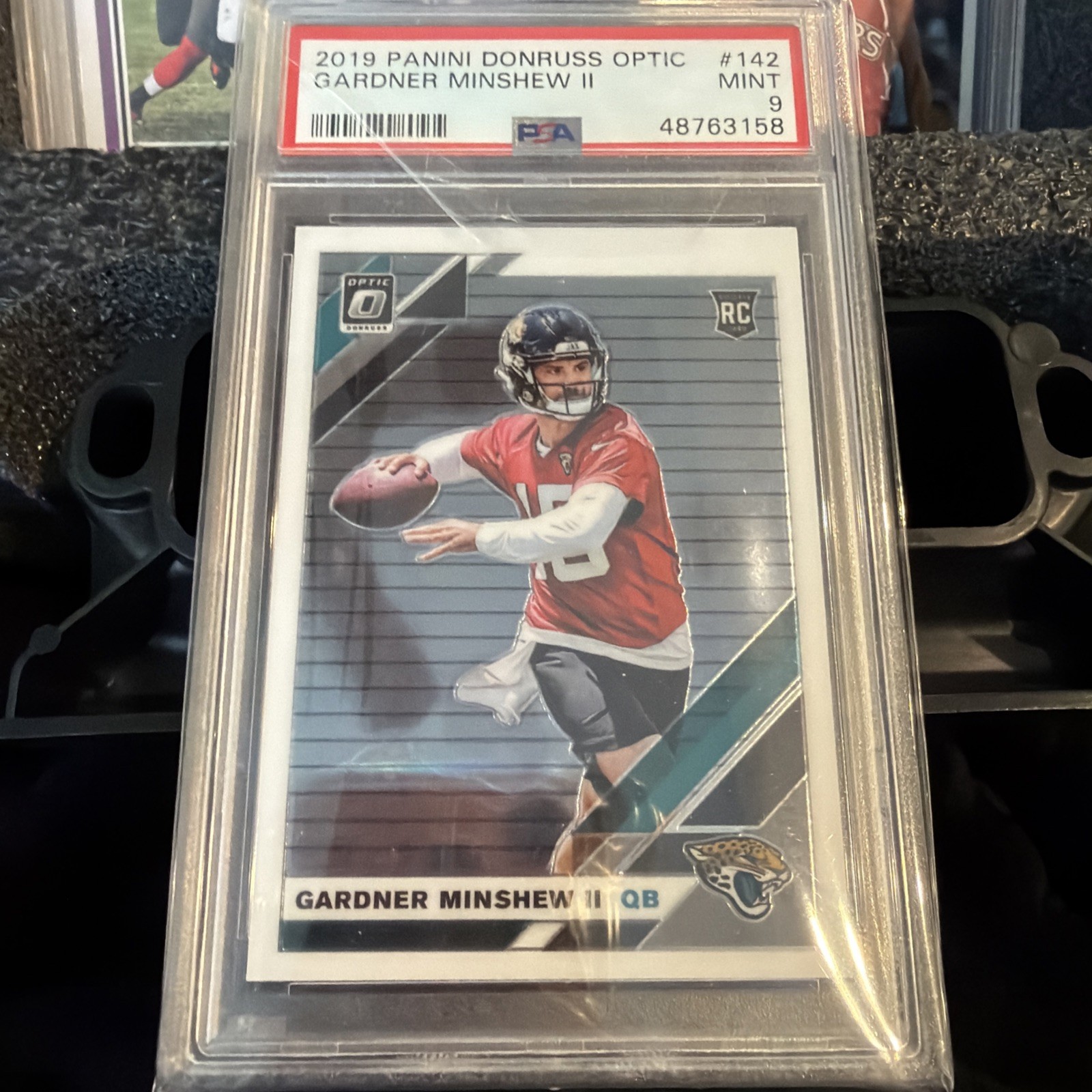 2019-20 Panini Donruss Optic Gardner Minshew RC Rookie #142 PSA 9 Jaguars