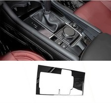 For Mazda 3 2019-2026 Brushed Black Central Console Gear Shift Trim Cover For Mazda 3 2019-2026 Brushed Black Central Console Gear Shift Trim Cover