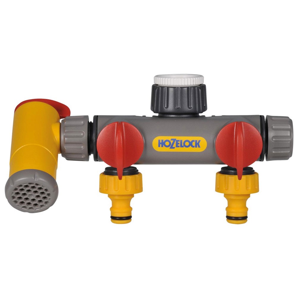 Hozelock Flowmax 3-Way Tap Connector 1/2 - 1in BSP