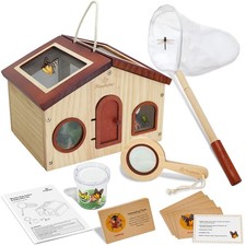 Explorer Kit & Bug Catcher for , Outdoor Toys with Large Portable Wooden Bug ...