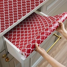 Shelf and Drawer Liner for Kitchen Cabinets Non-Adhesive, Strong Grip Non-Slip T