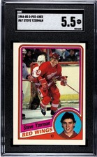 Steve Yzerman Rookie RC Card 1984-85 OPC O-Pee-Chee #67 SGC 5.5