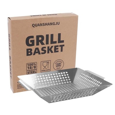 Vegetable Grill Basket for Outdoor Grill - Extra Large, Heavy-Duty Stainless ...
