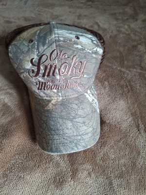 Ole Smoky Moonshine Camo Trucker Hat Adjustable Hook Loop Dri-Duck 