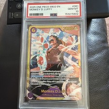 Monkey D. Luffy EB02-061 2025 Extra Booster One Piece Gem Mint PSA 10 🔥