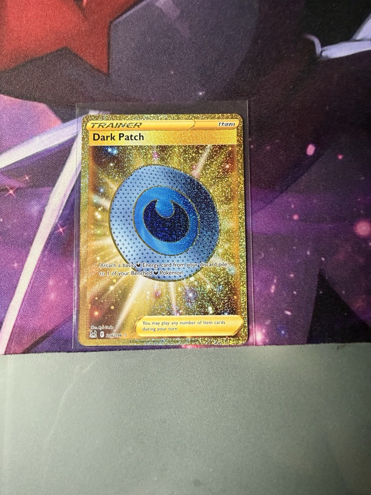 Dark Patch - 216/196  - Lost Origin - Gold Secret Rare | Pokemon TCG | NM