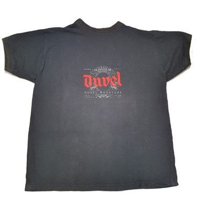 Duvel T Shirt Herren M Schwarz Logo Beer Shirt Belgium Merch Casual