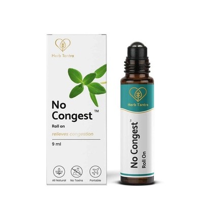 Herb Tantra No Congest Sinus Relief Roll-On Allergy, Snoring & Cold Relief