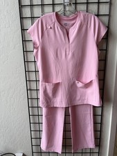 Koi Women's Cureology Pretty Pink Bootcut Scrub Set Size Small NEW