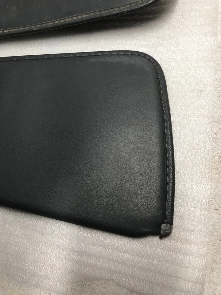 1981-1993 OEM DODGE RAM TRUCK RAMCHARGER FRONT LH RH SUN VISORS SUNVISOR - BLACK - Image 3 of 4
