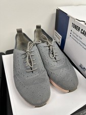 Cole Haan Women's Grey Zerogrand Oxford Lace Sneakers SZ 7.5B