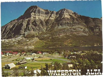 Waterton ALTA Canada Vimy Peak Upper Waterton Lake Mountains Townsite Chrome