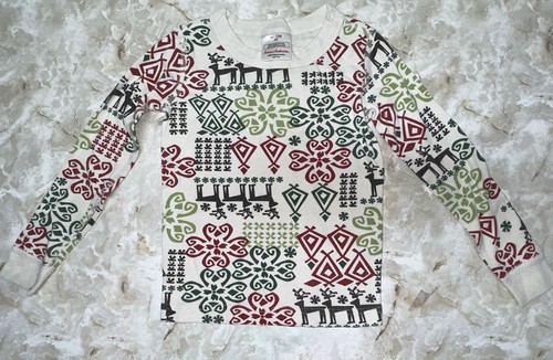 HANNA ANDERSSON Christmas Deer Pajamas Size 5 Holiday Organic Cotton 2 pc Set - Picture 5 of 9
