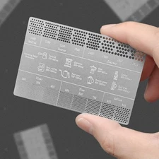 Coffee Reference Card Professional Coffee Size Ruler for Cafe Home Kitchen