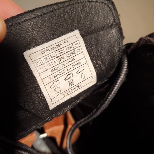Levi's Hombres Botas 'Jax' Negro Botines Cuero Nubuck Talla UK 10 EU 44 - Imagen 9 de 11
