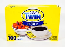 Sugar Twin Packets Sugar Substitute 100 packets 2.82 oz box 10/10/2026