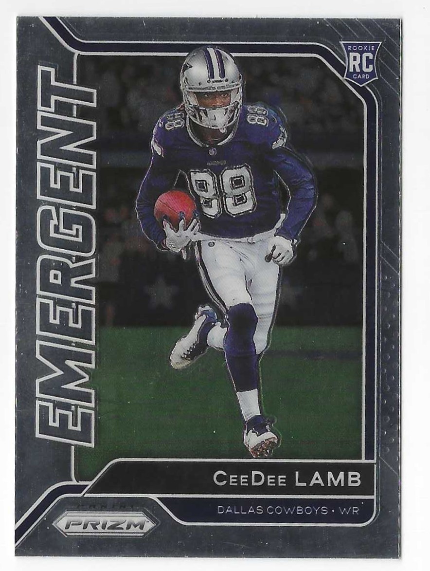 2020 PANINI PRIZM CEEDEE LAMB EMERGENT RC #7