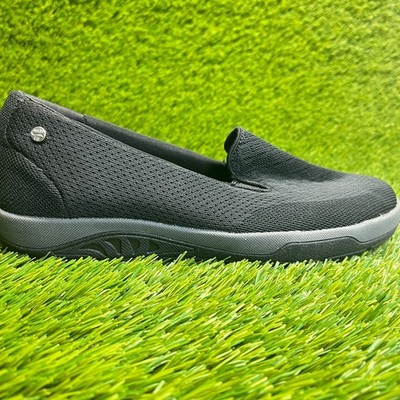 Skechers Arch Fit Reggae Cup Womens Size 7.5 Black Casual Walking Slip-On Shoes