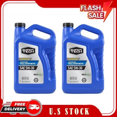 2 Pack Super Tech Advanced Full Synthetic Motor Oil SAE 5W-30, 5 Quarts