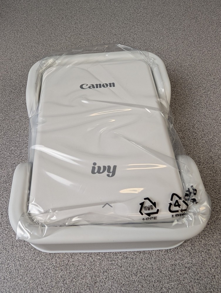 Canon IVY Mini Photo Printer - White / Cosmic Blue - Portable Bluetooth ZINK