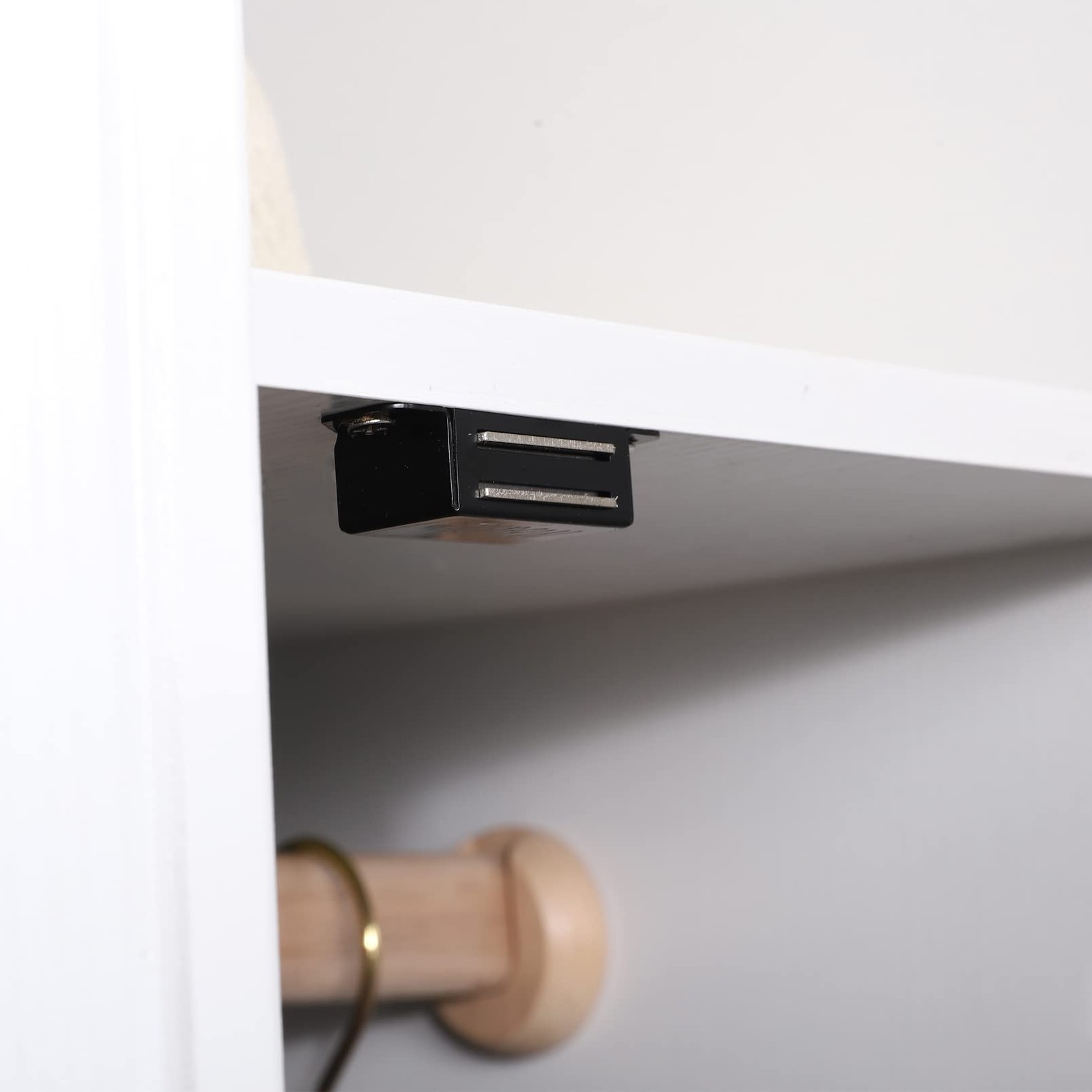 Mousike Cabinet Magnets 30lb Black Door Magnets with Strong Magnetic for Kitc...