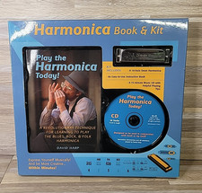 10-Hole Swan Harmonica David Harp Instruction Book 26 Track CD Blues Rock NEW