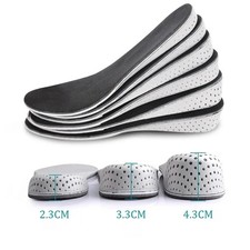 Height Increase Insoles 1 Pair EVA Shock Absorbing Shoe Pads 2.3 4.3cm