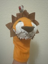 Ikea Klappar Lion & Mouse ~ Hand Puppet ~ Mouth Moves ~ 11" - NWTs