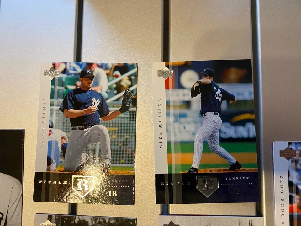 2004 UD Rivals Yankees First Base Lot Lou Gehrig Don Mattingly Jason Giambi - Image 2 of 4