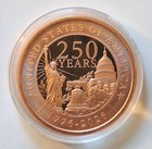 SET  3x - 1 oz U.S. 250th Anniversary Copper Rounds in Capsule .999 Fine Bullion — photo 2