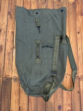 U.S. Military Issue OD Green Nylon Duffel Bag "Sea Bag" or "GI Duffel"