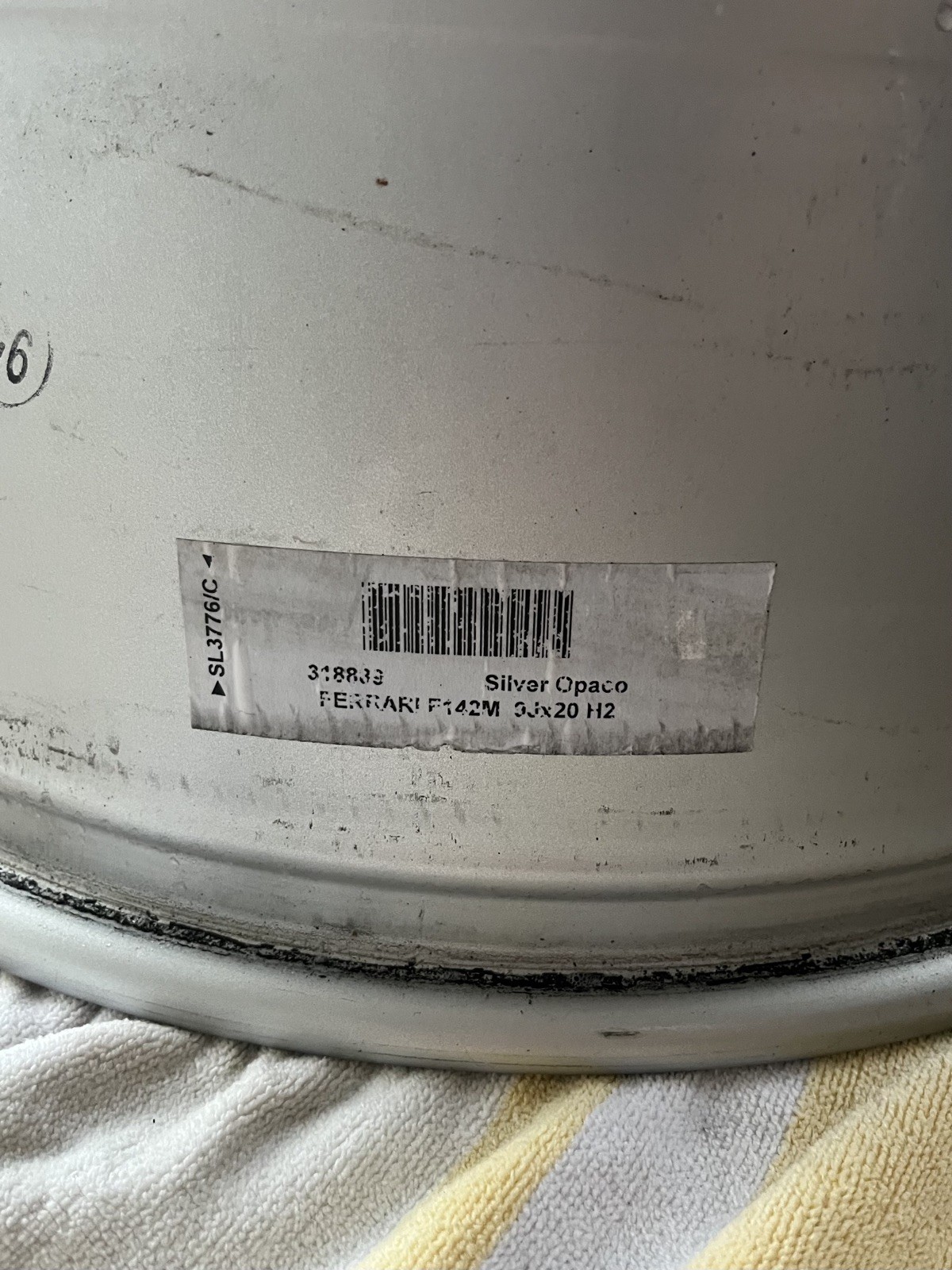 Ferrari 488 - Front Wheel 9Jx20 H2 Felge hinten Grigio Corsa 318889 