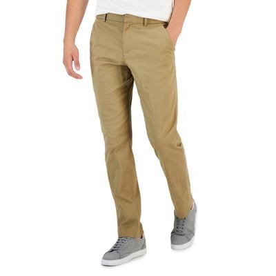 Perry Ellis Mens Slim fit Dress Pants 36 / 30 Brown Solid Stretch